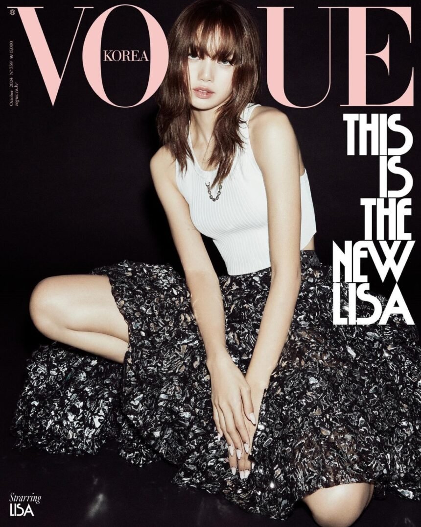Blackpink's Lisa in Louis Vuitton on Vogue Korea October 2024 by