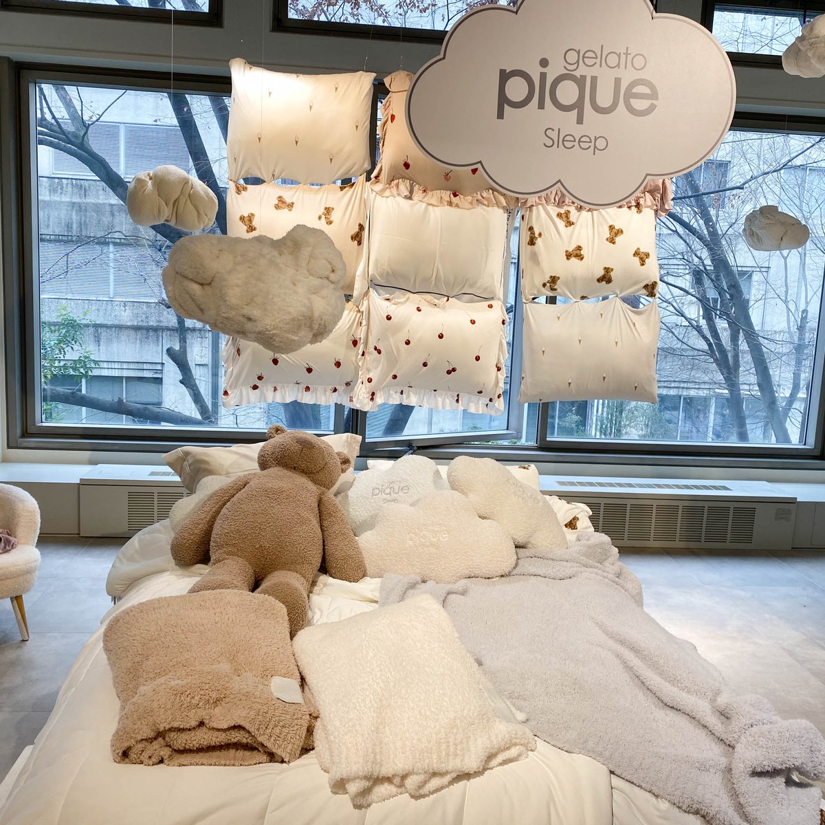 ジェラート ピケ」から寝具に特化した新ラインがデビュー、ベッド
