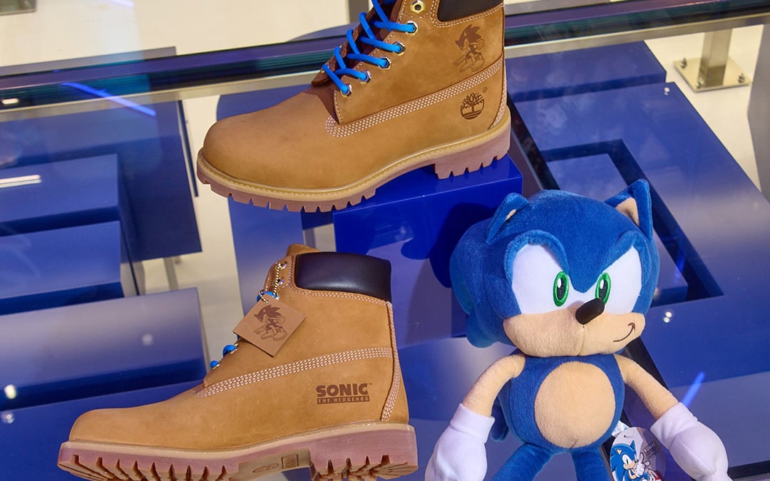 ティンバーランドがセガと初コラボ、世界限定30足「ソニック仕様の