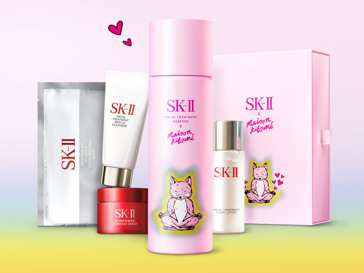 SK-IIがメゾン キツネと再コラボ 限定トライアルセットを発売