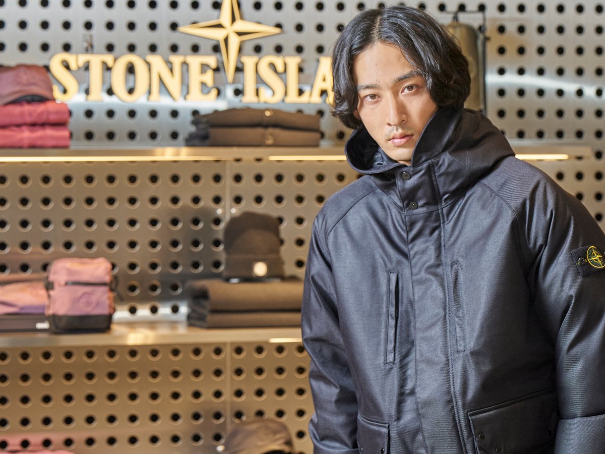 上杉柊平と「ストーンアイランド」 ギンザシックスの限定ショップで