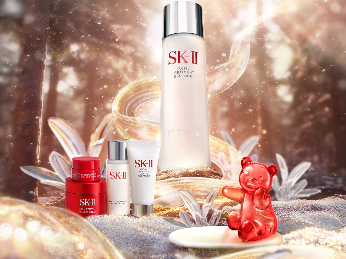 2025年クリスマスコフレ】SK-II：“ぴてくま”が世界中にクリアな素肌を