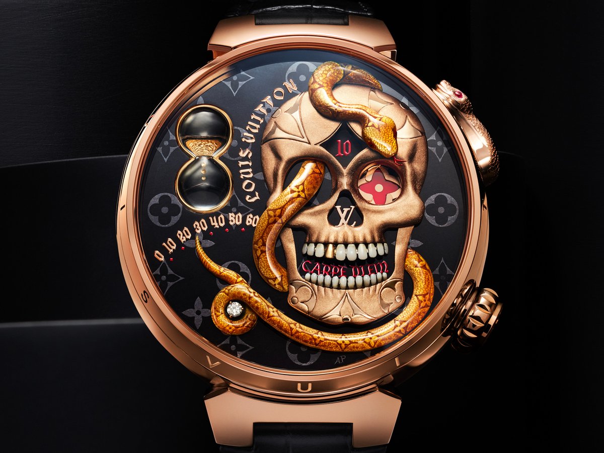 ルイ・ヴィトン」スカルと蛇モチーフの新作ウォッチ発売、価格は5500万円