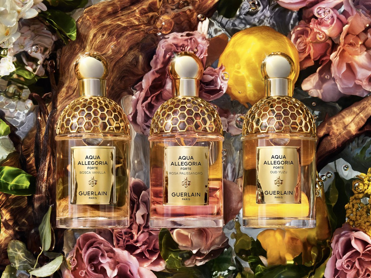 ゲラン「アクア アレゴリア フォルテ」からウッディノートの新作香水3