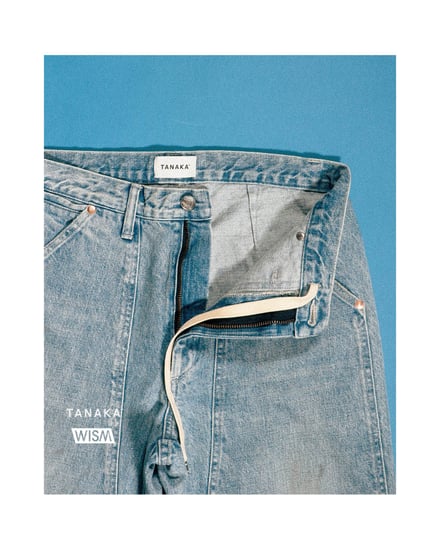 ウィズムがタナカに初別注、ヴィンテージ加工のデニム2型発売