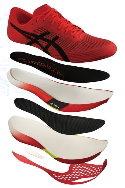 アシックス 新素材を搭載したアスリート向け「メタスピード」の新作発売