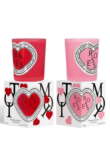 ディプティックがハートデザインのキャンドルセットを発売