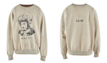 セント マイケルが木梨憲武とコラボ、偉人スウェットに「仮面ノリダー