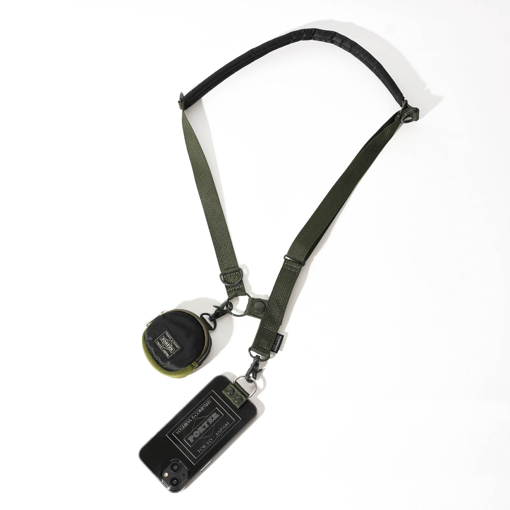 ポーターからiPhone用ショルダーストラップが登場、ケース部分には