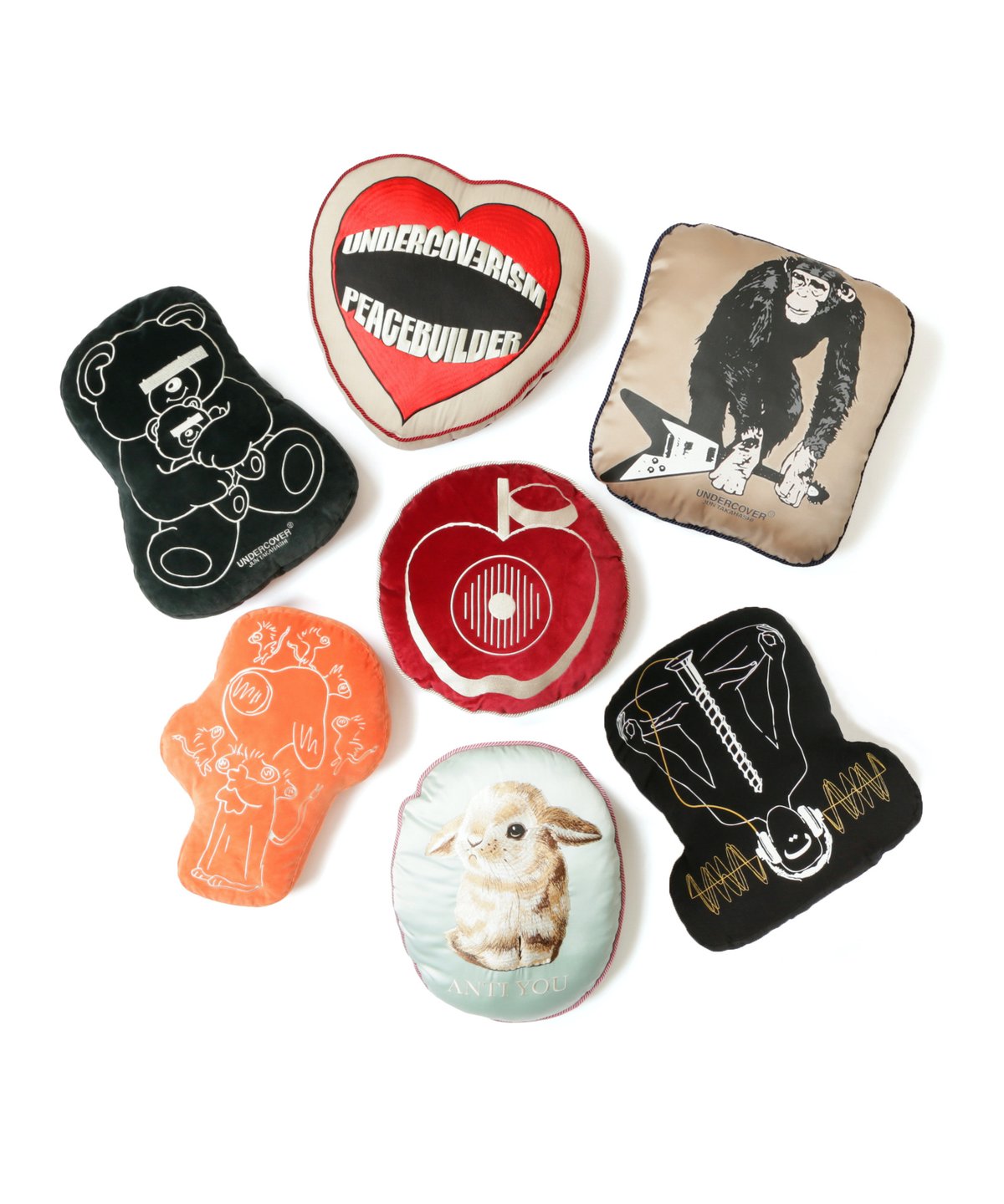 アンダーカバー」がクッションを受注販売 ギラップルやベアなど