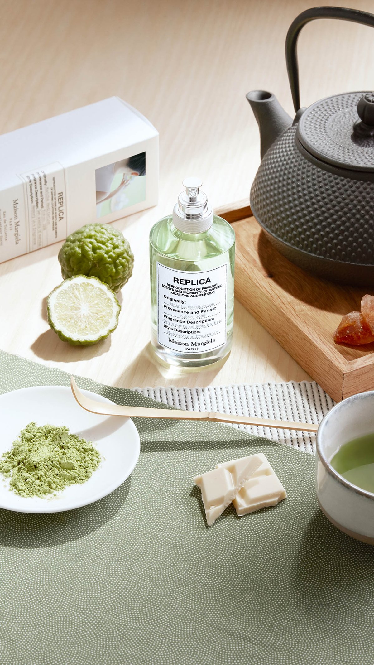 レプリカ」新作は抹茶の香り、トラベルスプレーやミニボトルも発売