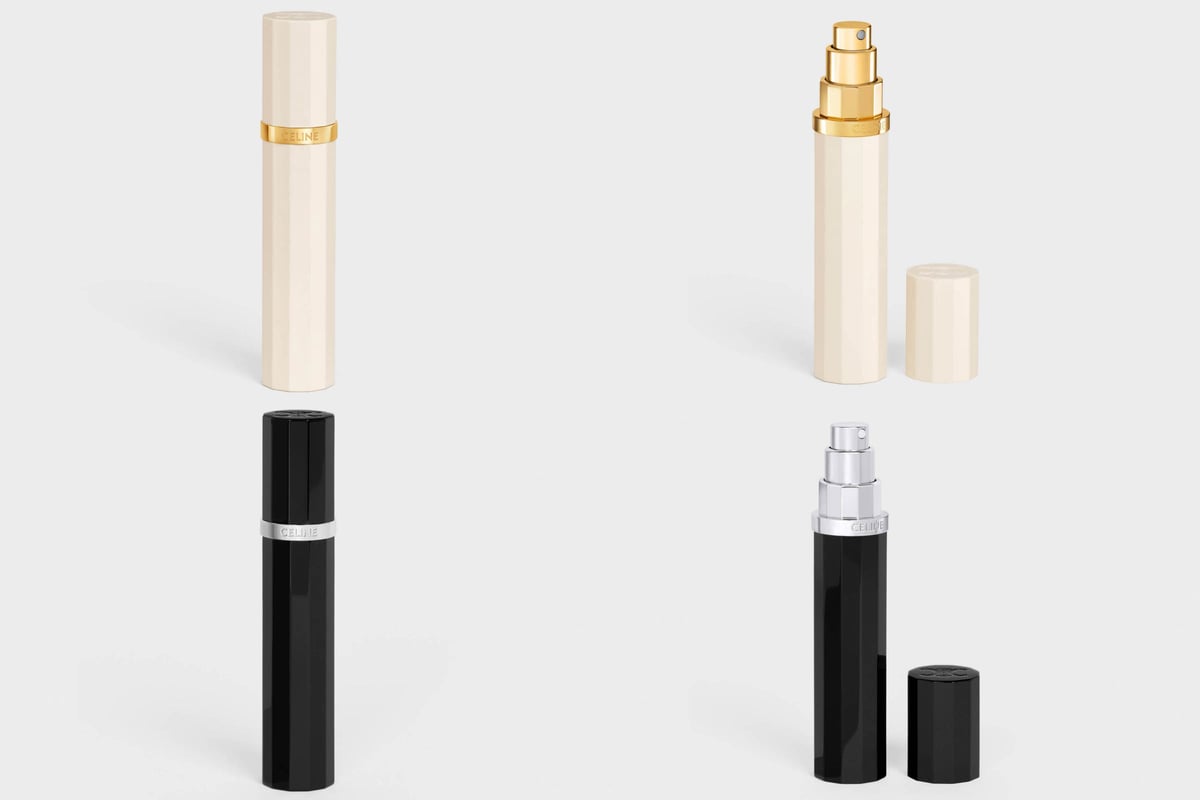 セリーヌ」のトラベルスプレーに新色アイボリー&ブラックが登場