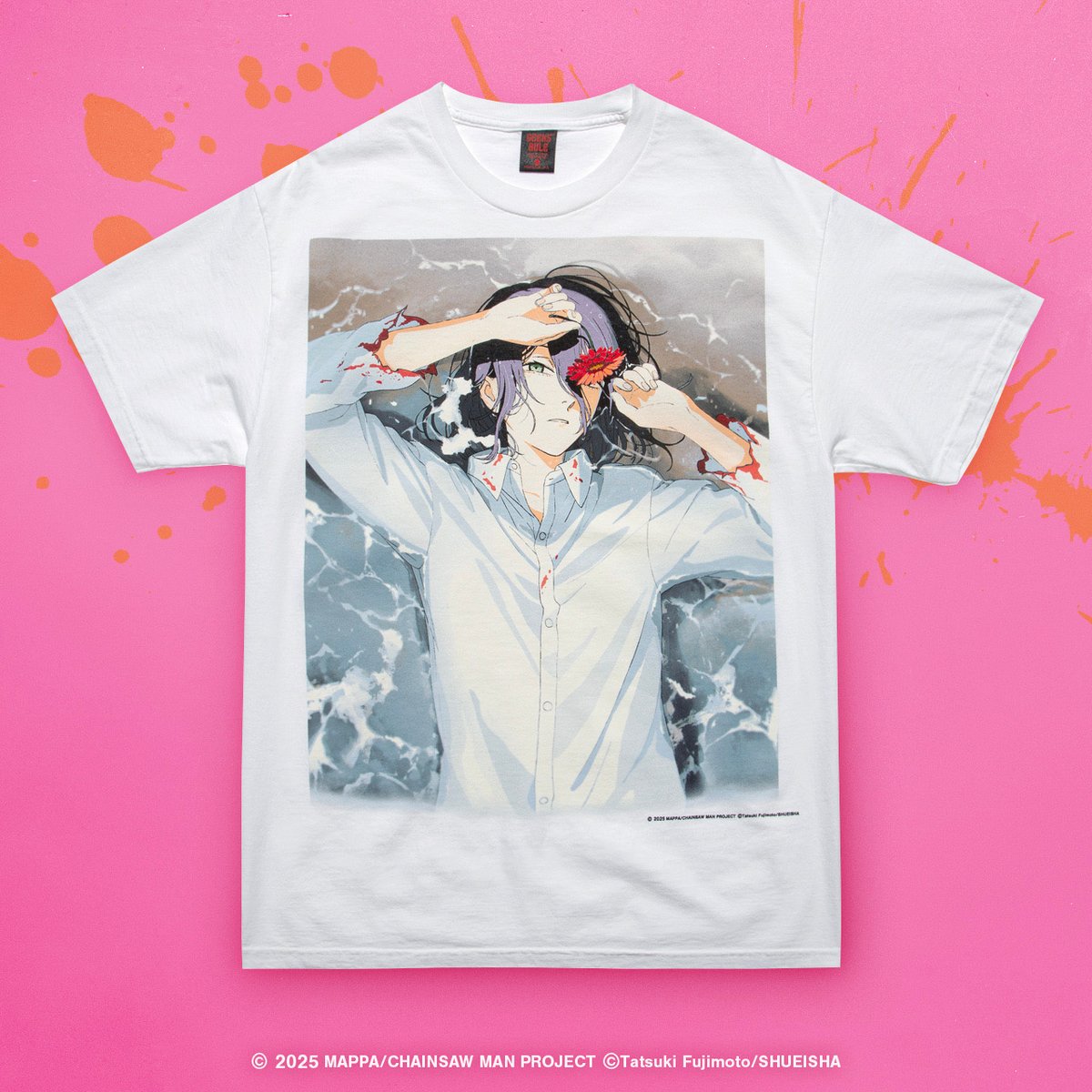 ギークスルールとチェンソーマンがコラボ 浜辺に横たわるレゼの