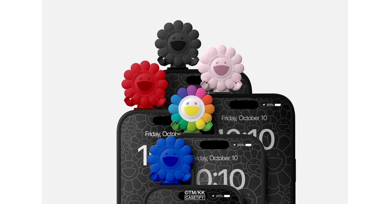 s*e様 村上隆 x CASETiFY FLOWERS BLOOM ブルー s*e様 村上隆 x