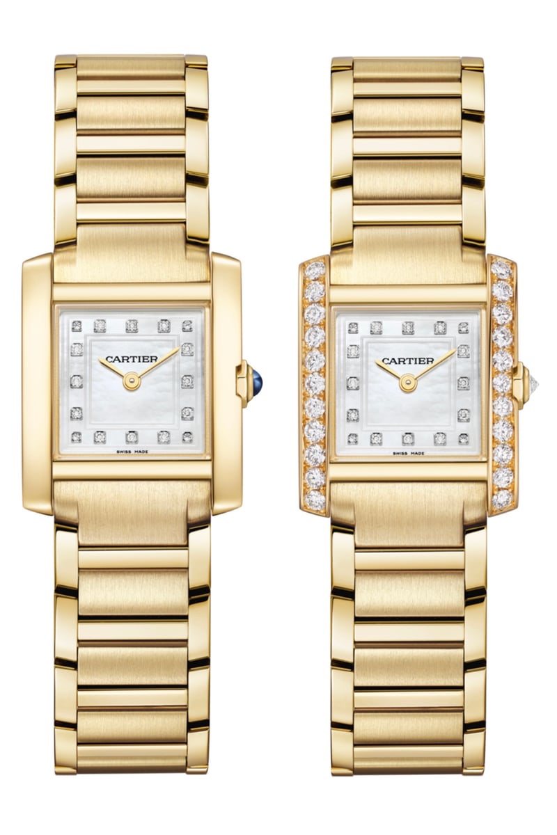 カルティエ「タンク フランセーズ」日本限定モデル ダイヤルに