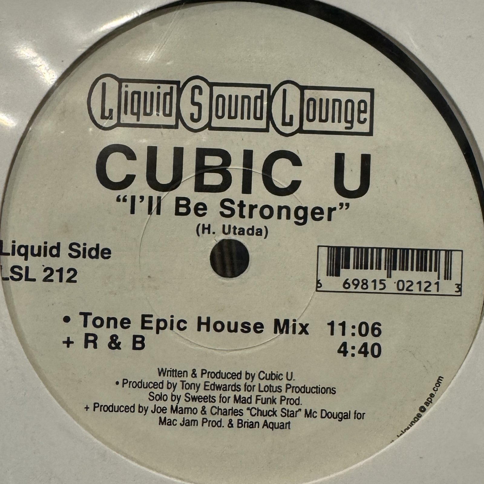 Cubic U (宇多田ヒカル) - I'll Be Stronger (12'') (キレイ