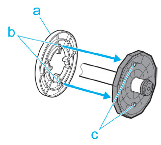 大判プリンター】ロール紙をセットする（iPF6300/6300S/6350/6400