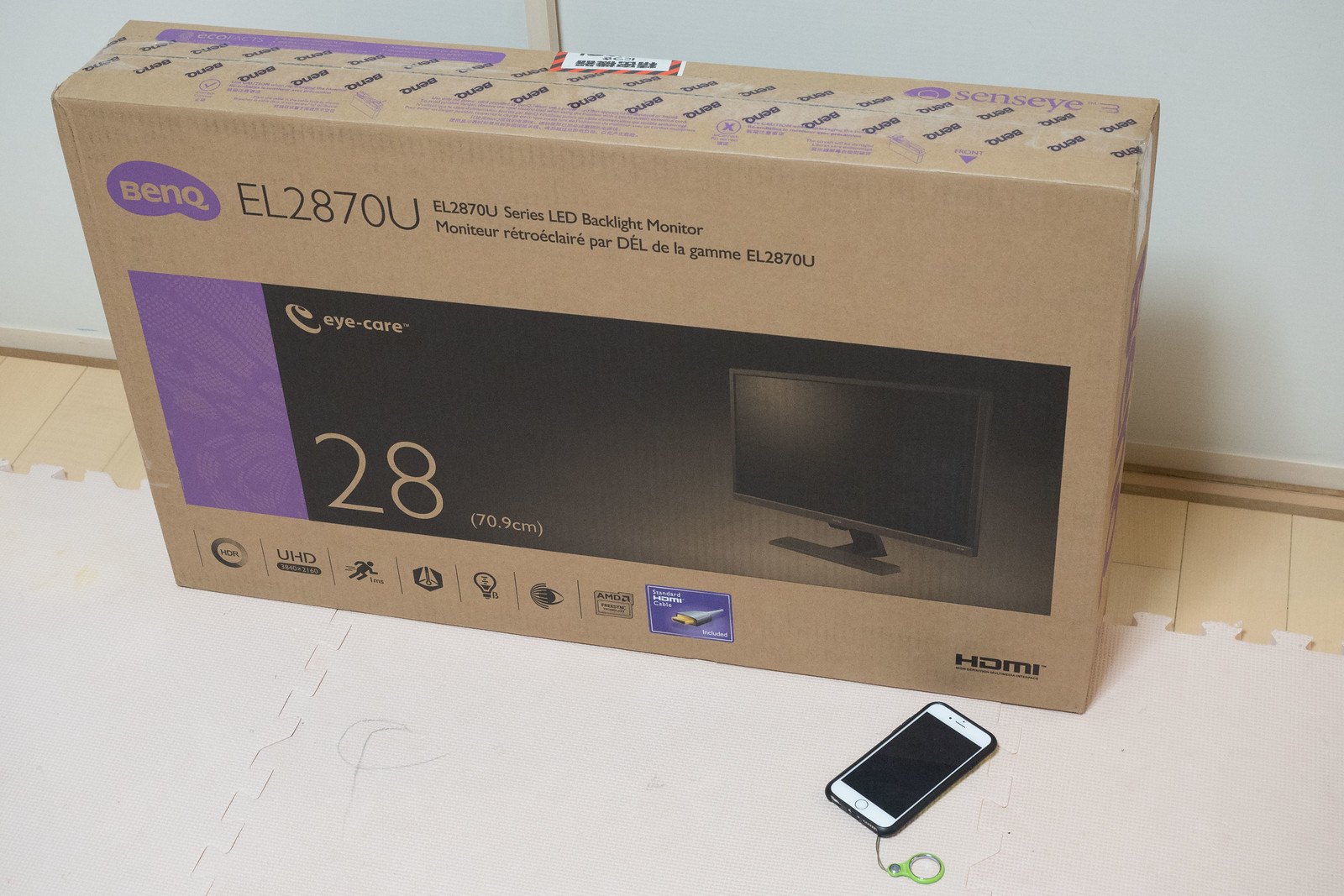 BenQの4Kゲーミングモニター「EL2870U」はHDR対応で目に優しい