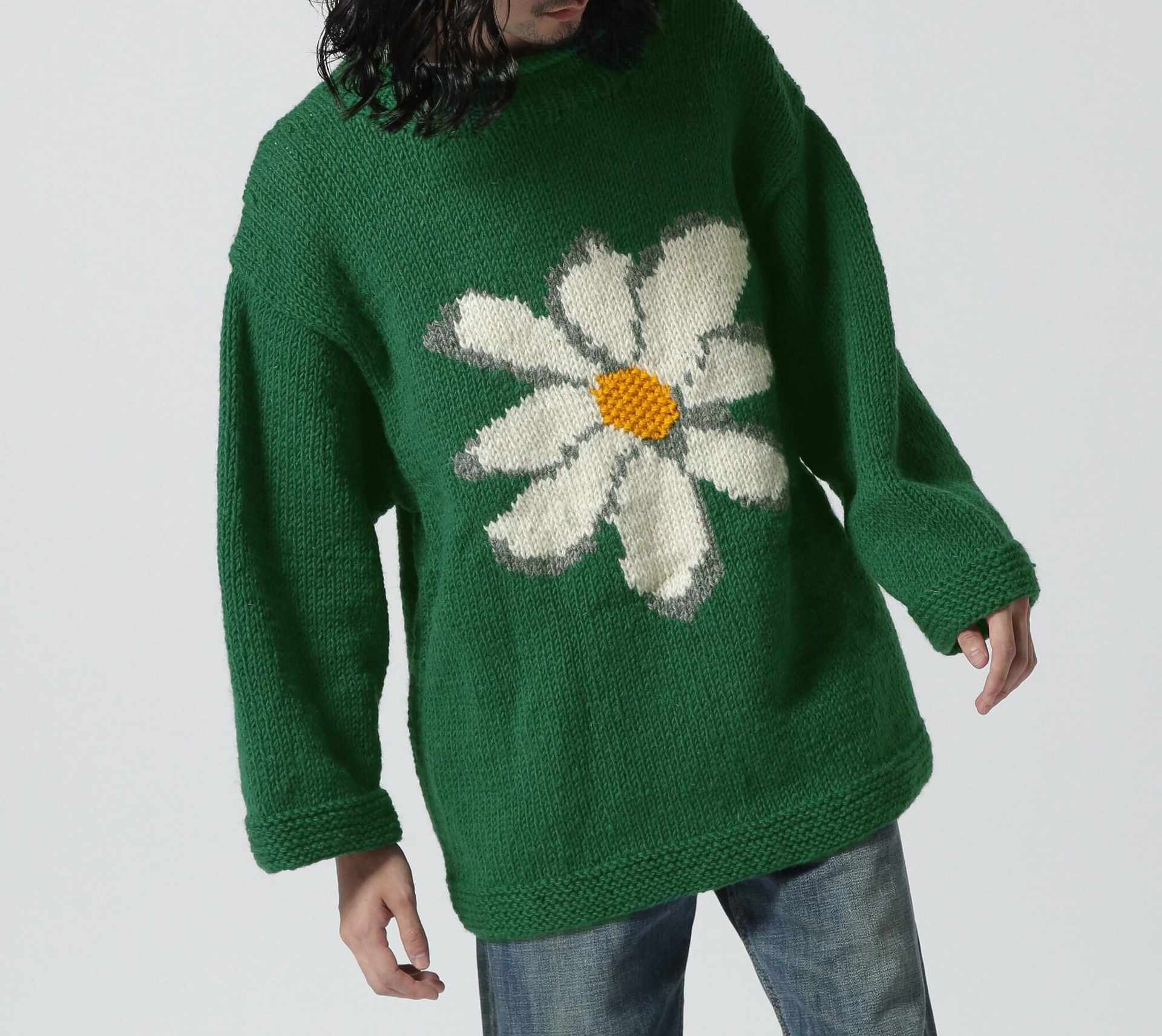 MacMahon Knitting Mills Roll Neck Knit-Flower