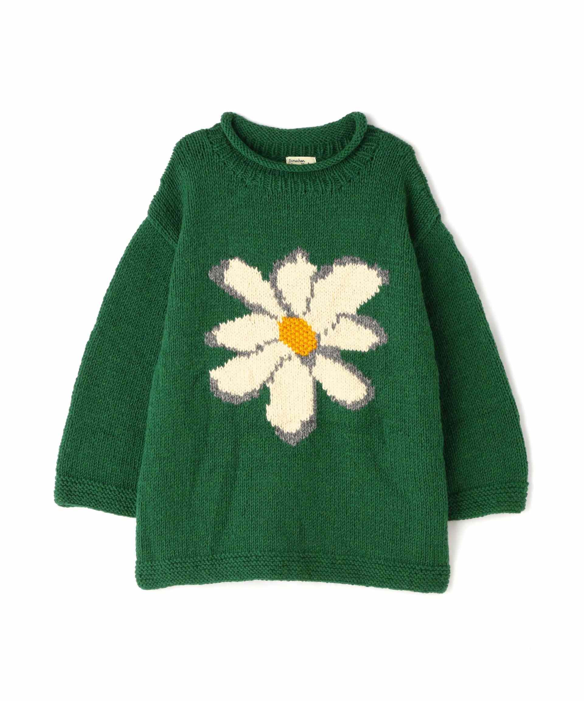 MacMahon Knitting Mills Roll Neck Knit-Flower