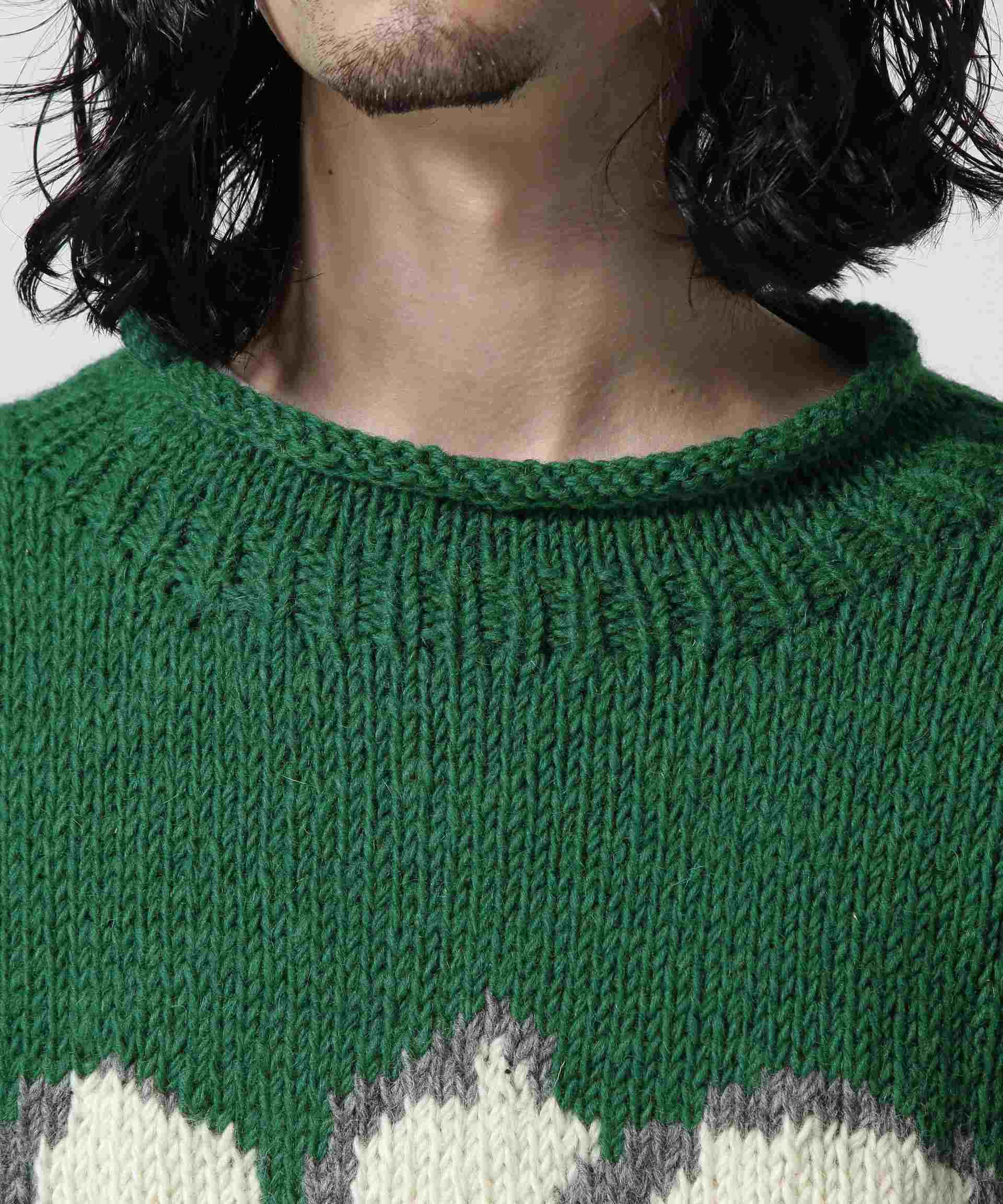 MacMahon Knitting Mills Roll Neck Knit-Flower