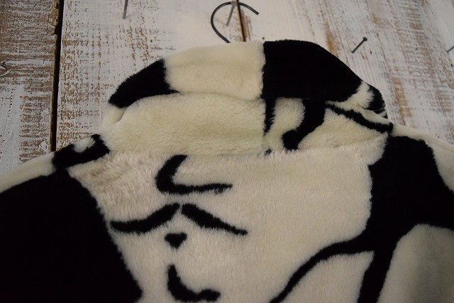 80's〜90's DONNYBROOK USA製 フェイス柄 フェイクファーコート 80年代