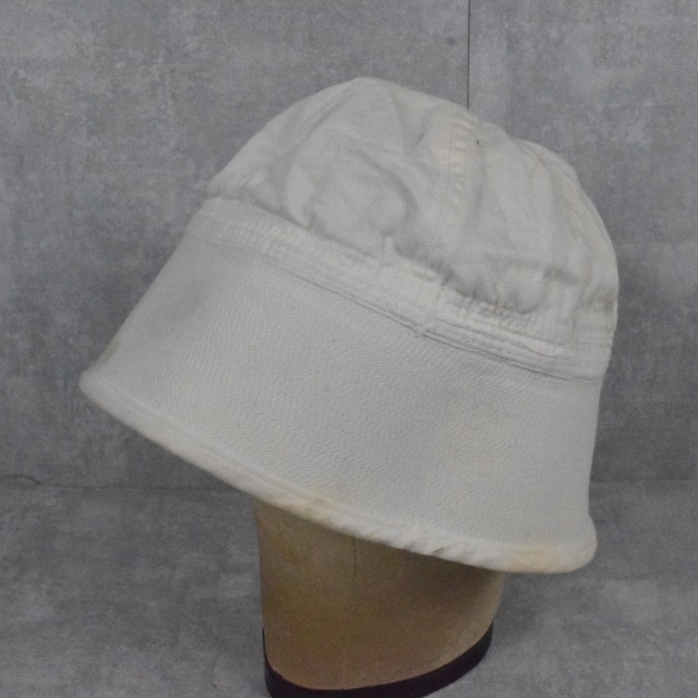 60年代 60s ミリタリー アメリカ軍 米軍 バケットハット 帽子 白