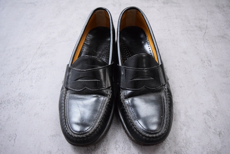 80年代 80s アメリカ製 セバゴ 黒 ブラック レザー 靴 シューズ 革靴