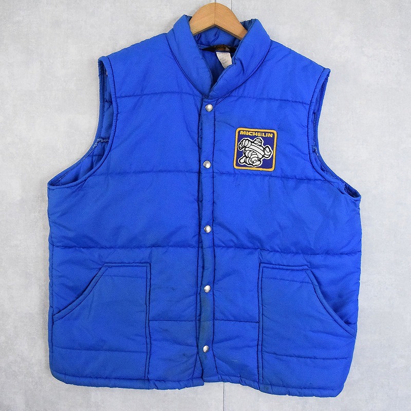70s 70年代 ミシュランタイヤ アメリカ製 青 ブルー 刺繍 ワッペン