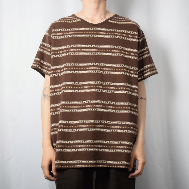 90年代 90s ポロラルフローレン アメリカ製 茶色 ブラウン 半袖
