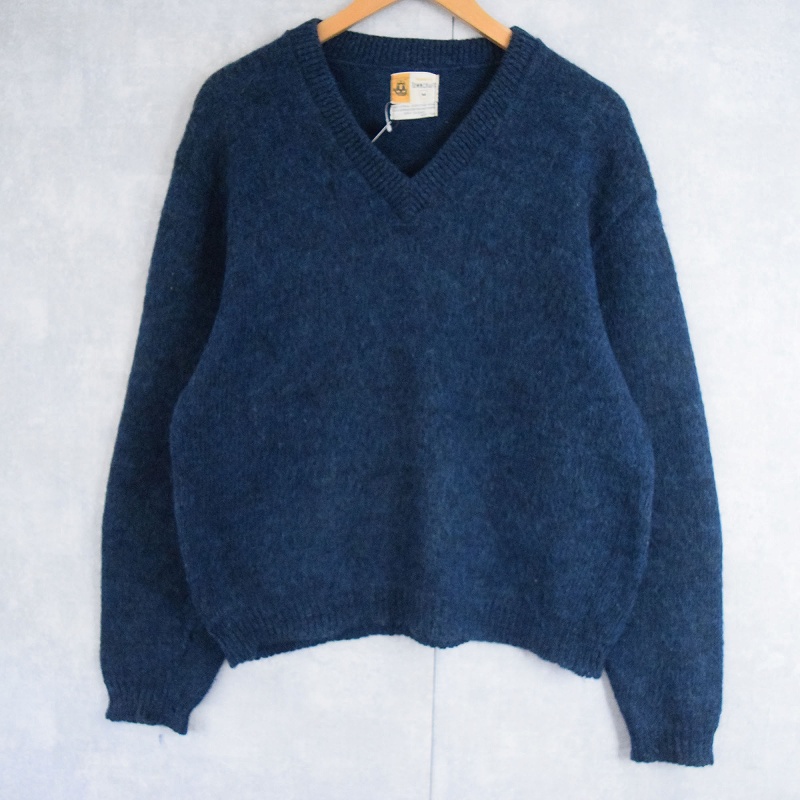 50年代 50s ペニーズ タウンクラフト 青 ブルー シャギーニット V