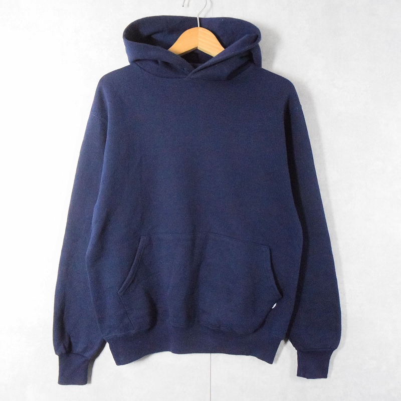 90年代 90s ラッセルアスレチック アメリカ製 紺 ネイビー パーカー