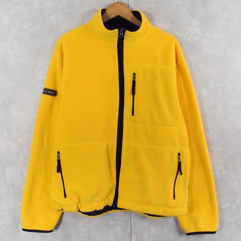 90s 90年代 ポロラルフローレン ポロスポーツ 黄色 イエロー フリース