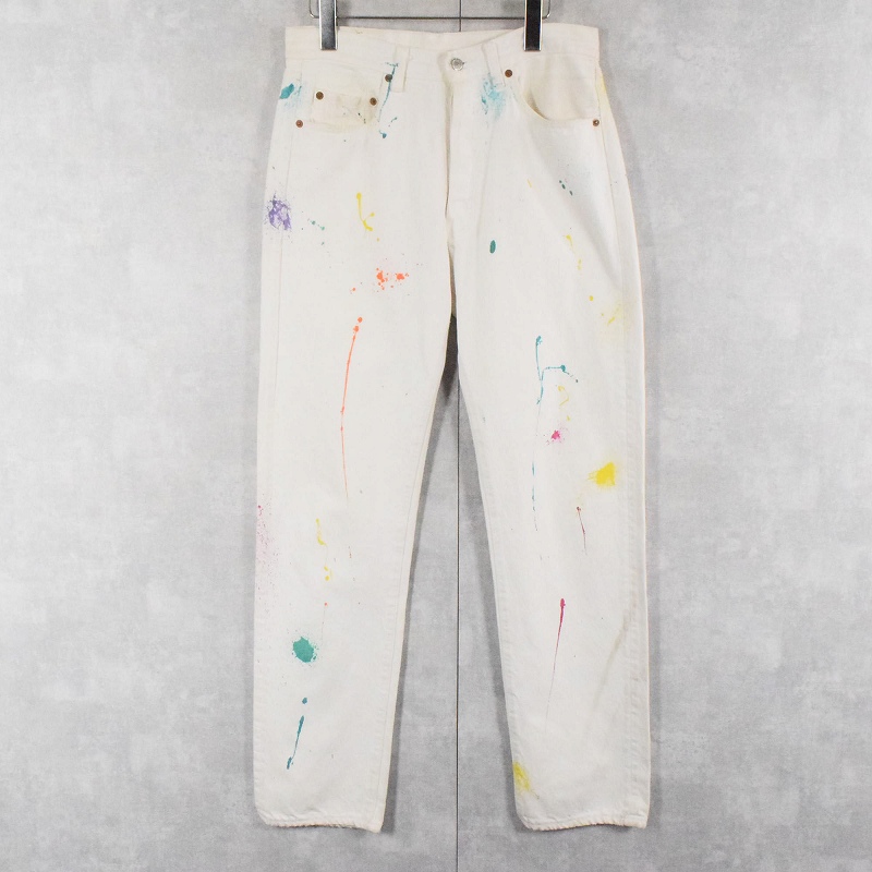 80s 80年代 リーバイス ジーンズ 白 ホワイト 501 アメリカ製 USA製