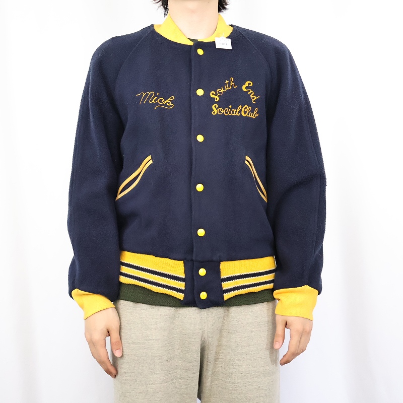 60年代 70年代 60s 70s ウールジャケット ネイビー 紺 | ビンテージ