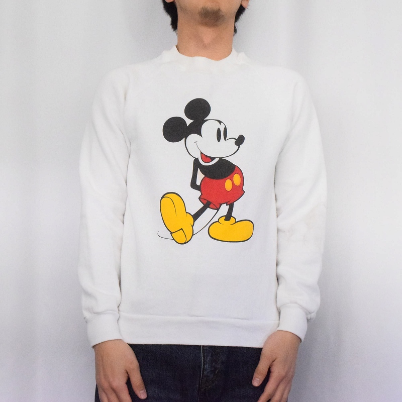80年代 80s 90s 90年代 アメリカ製 ディズニー ミッキーマウス 白