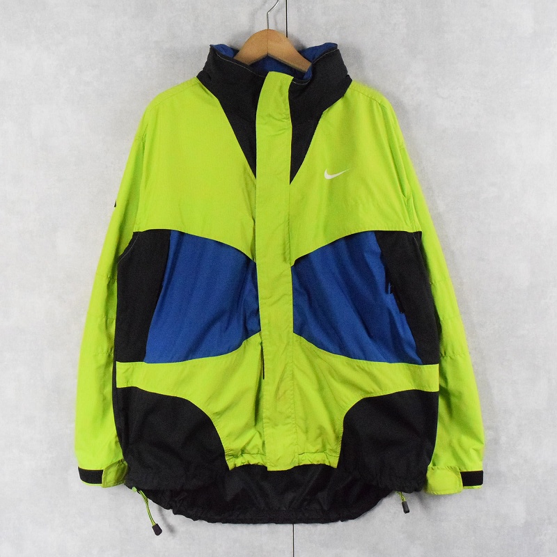 2000s 2000年代 ナイキ 蛍光黄緑 ライトグリーン 青 ブルー ナイロン