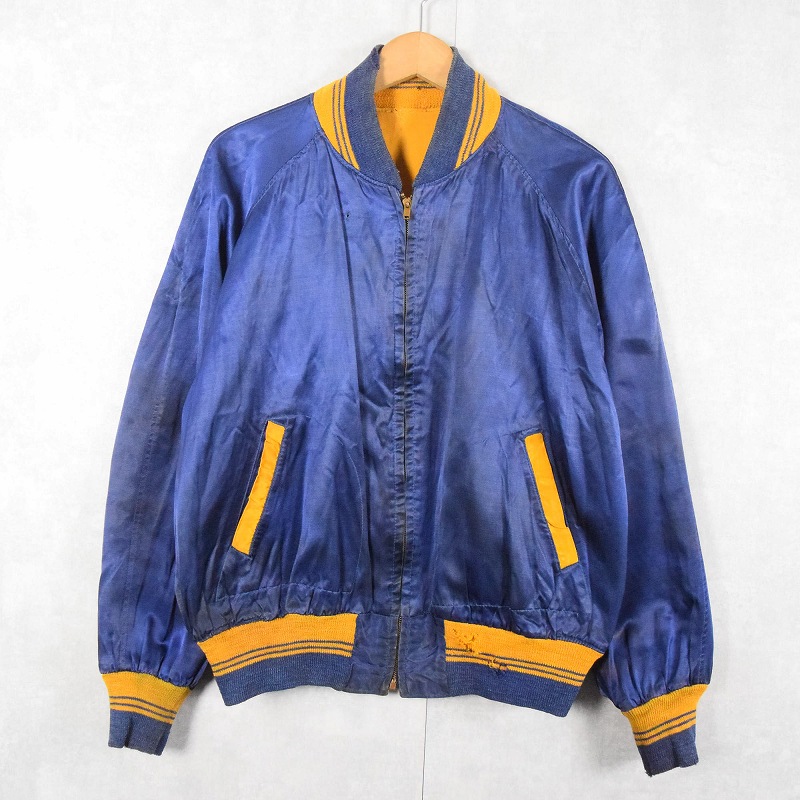 50s 50年代 60s 60年代 ボタスタ スタジャン コットン サテン