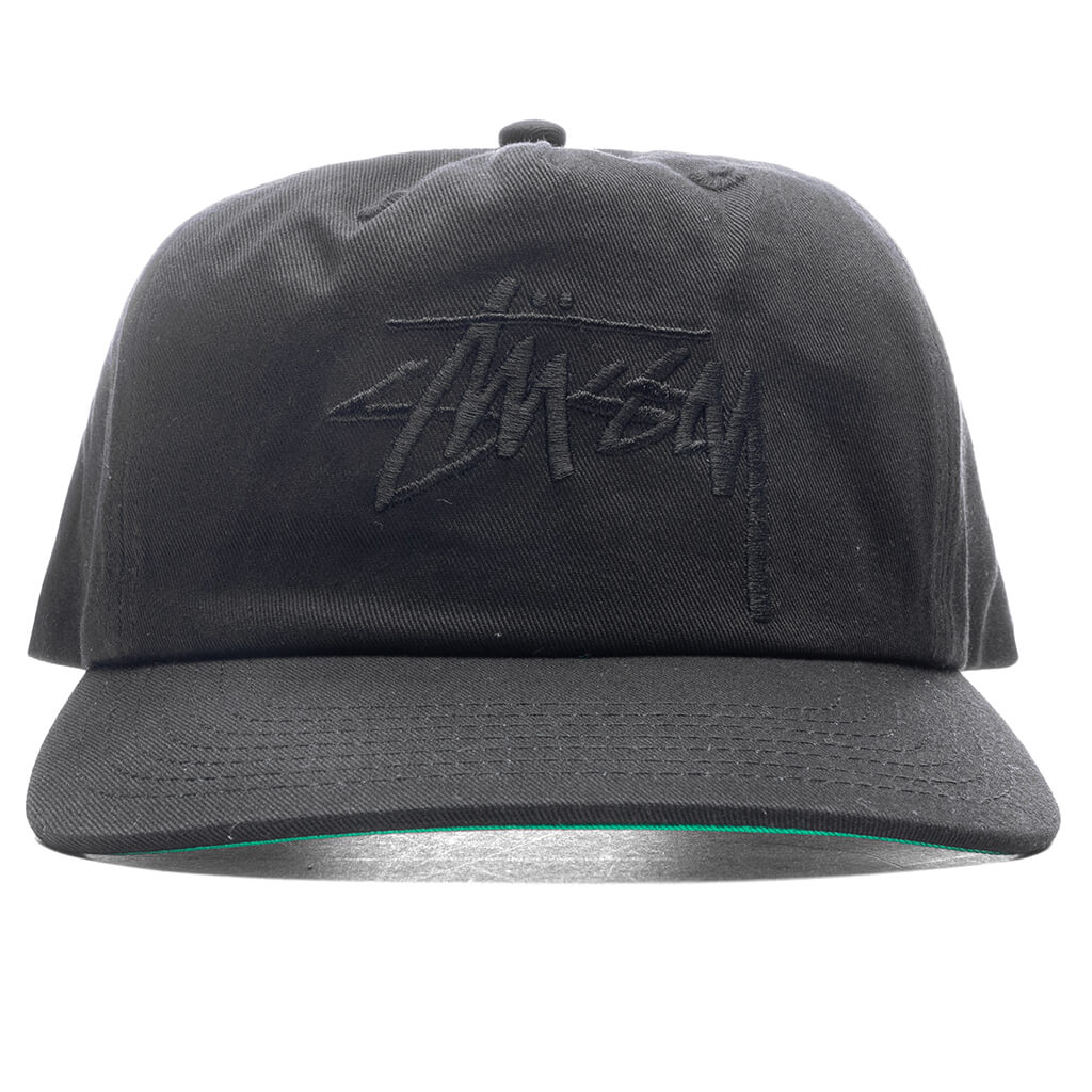 Big Stock Mid Depth Cap - Black – Feature