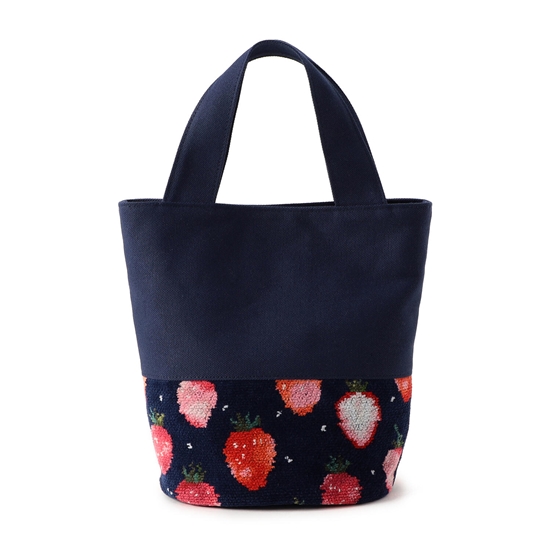 ストロベリードット バッグ L/STD-223014(ネイビー): LOVERARY BY