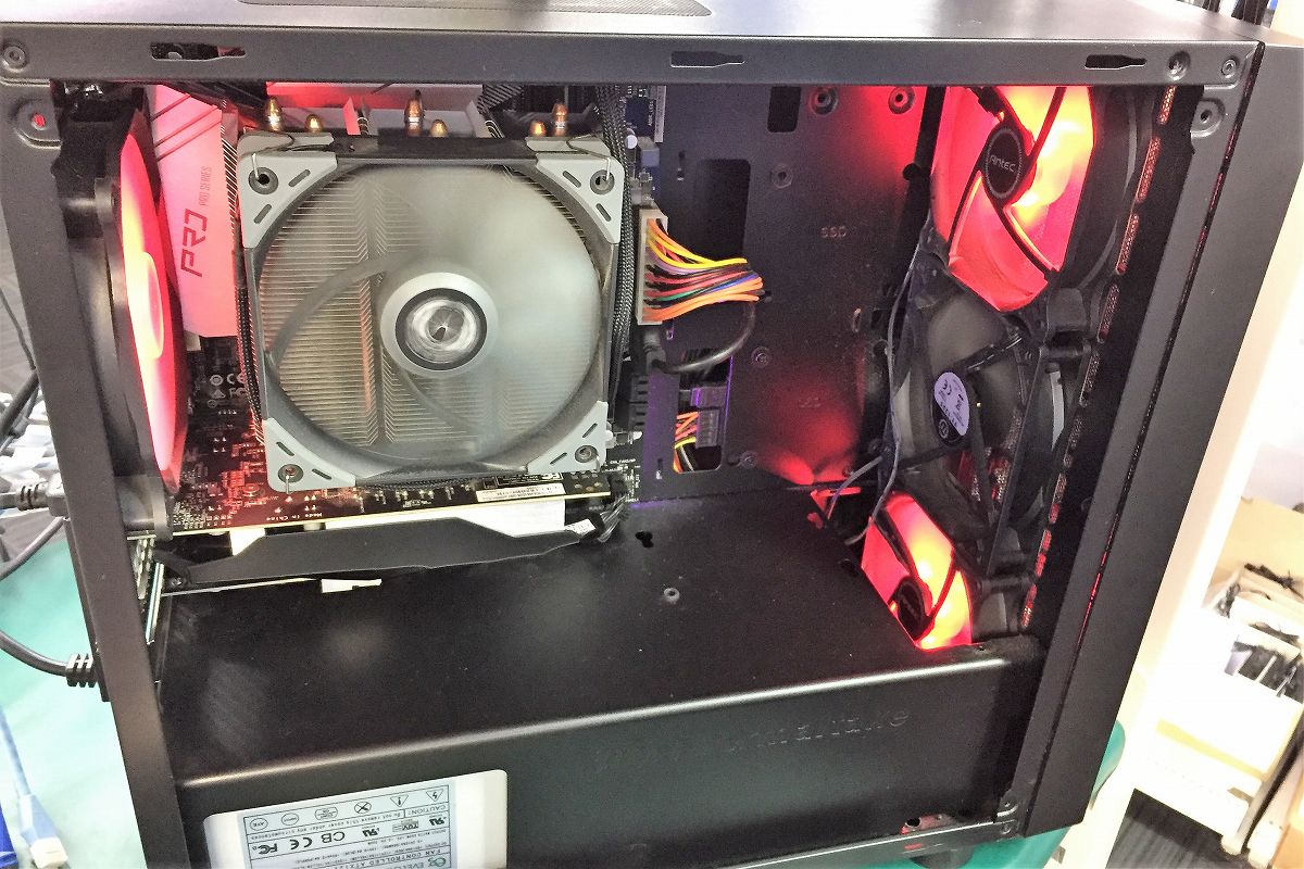 デスクトップパソコンの修理、CPUファンの軸ブレによる異音発生