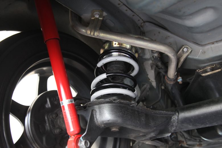 ミラジーノ L650S タナベの車高調取り付けと四輪アライメント - カー