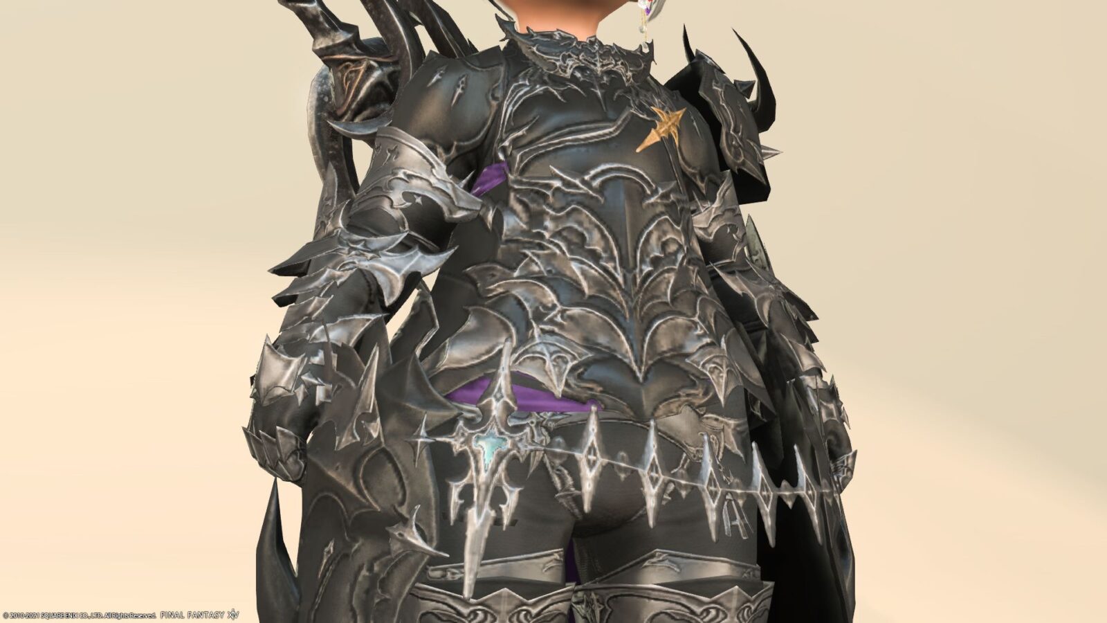 Dark Knight AF3 Equipment-Purple Cloak Cool Dark Fallen Armor