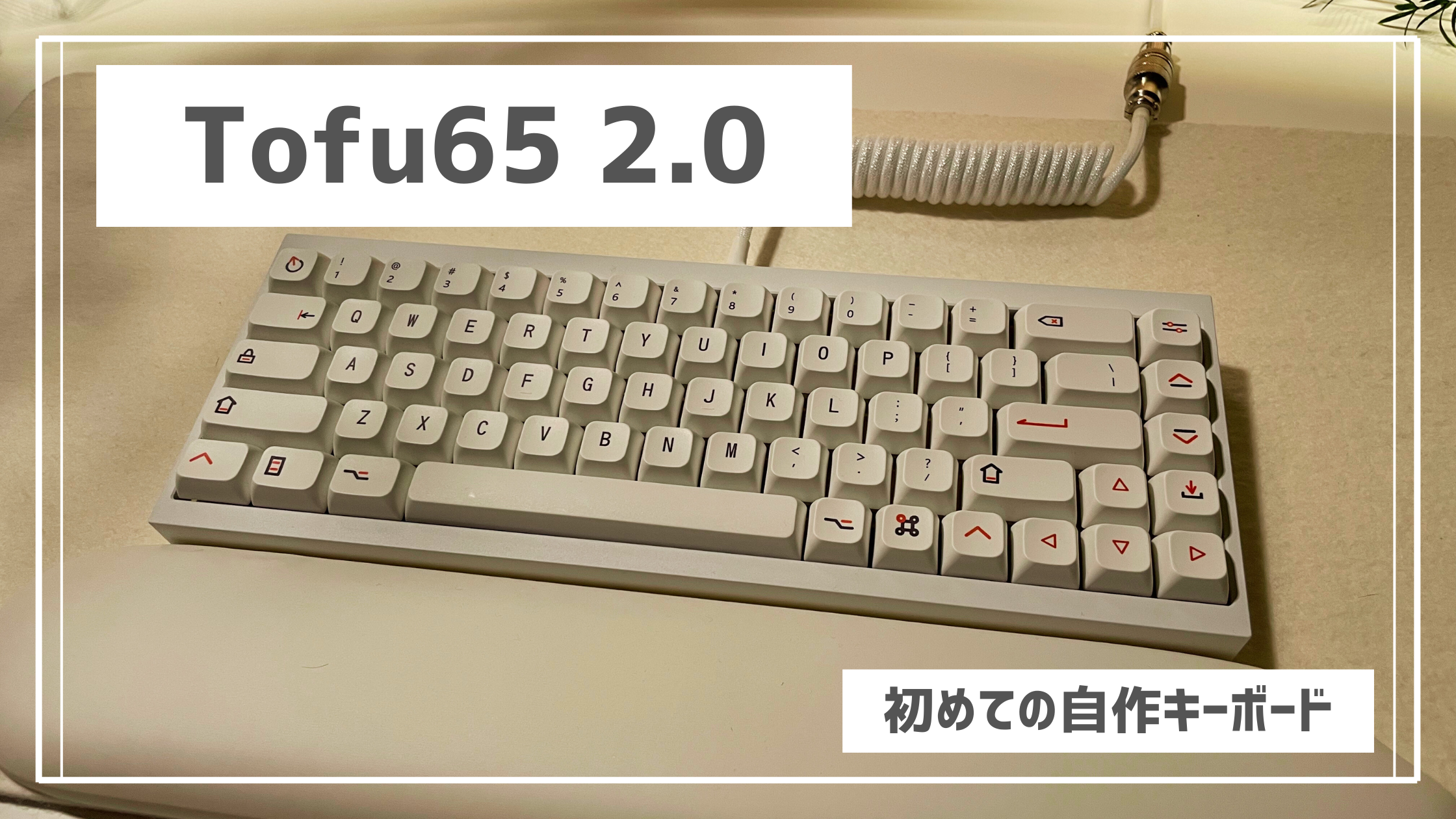 はんだ付け不要】Tofu65 2.0：初めての自作高級メカニカルキーボードを