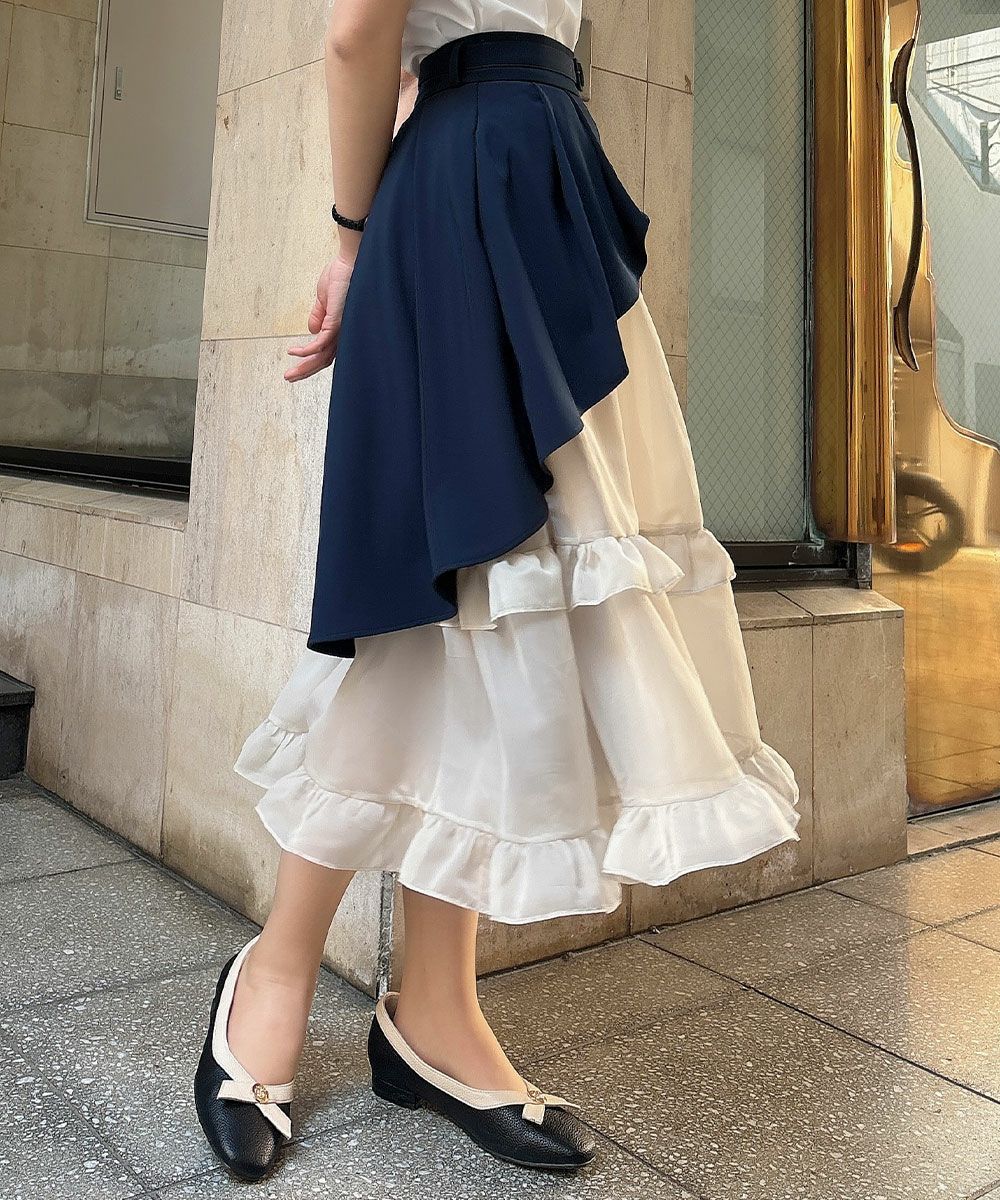 □ドッキングフリルオーバースカート/an another angelus [53BG03q007