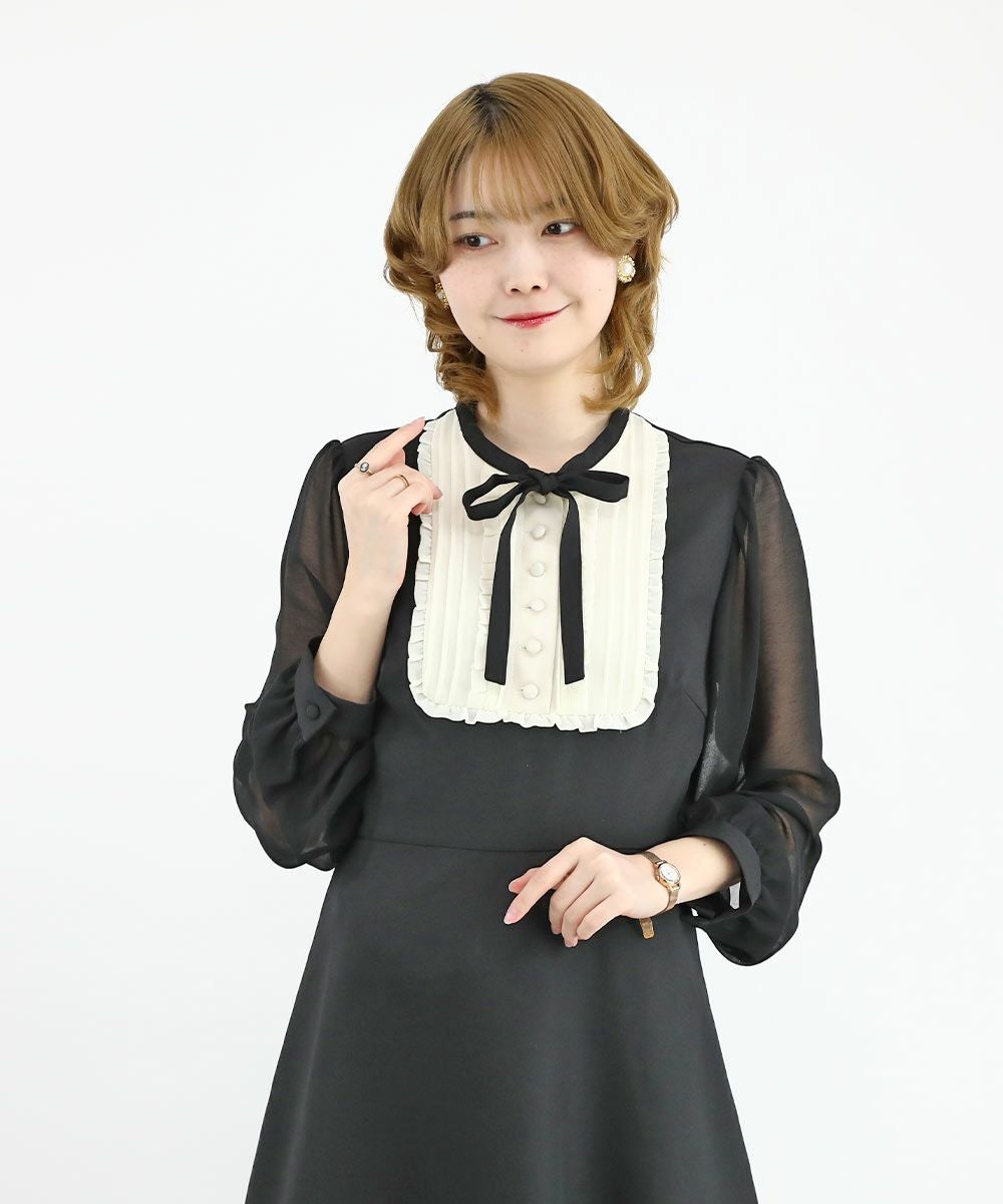 フリルヨークシアースリーブミニワンピース/F i.n.t [49AE01j002] | F