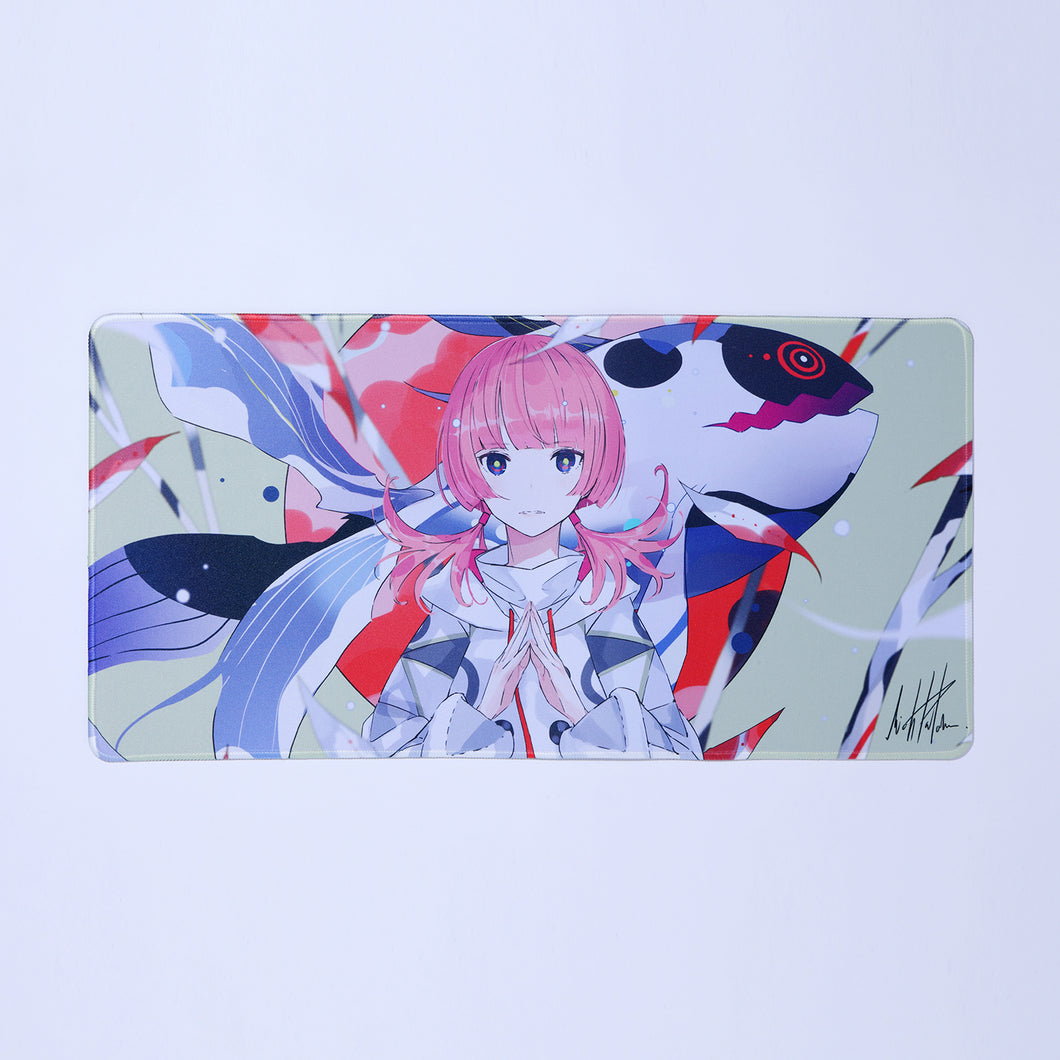 花譜】「雷鳥」イラストデスクマット／花譜展4「正解だらけの日々の中