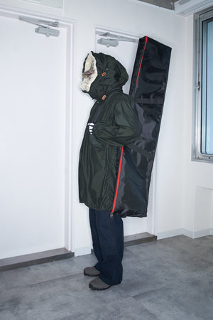 M-65 Fishtail Over-Dyed with Hood Black フード付き モッズパーカー