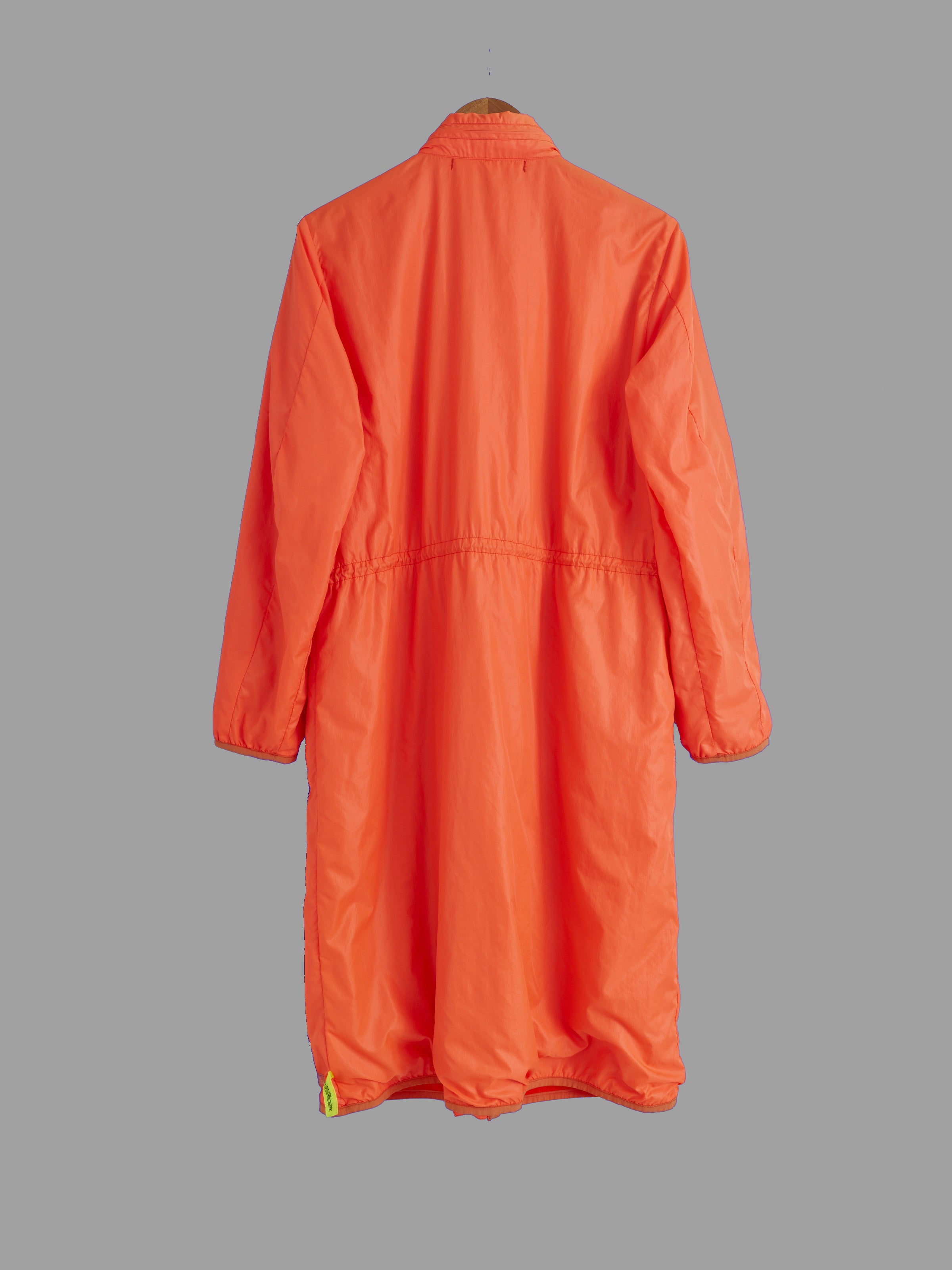 Zucca AW1999-2000 'the year of climax' fluorescent orange zip coat