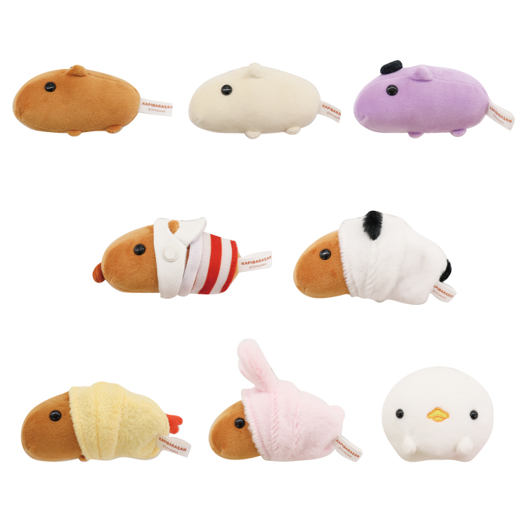 カピバラさん トレーディングマスコット 全8種｜むにゅぐるみパティオ